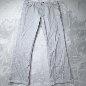 Alfani Jeans Mens 36x26 Gray Straight Stretch Denim Pants Casual Modern Fit